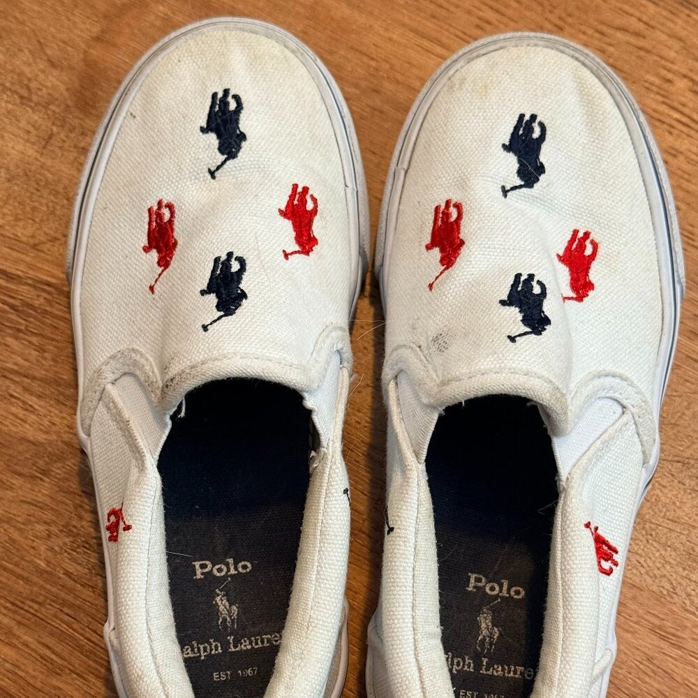 Boys Polo Ralph Lauren Slip in Boat Shoes - Size 11